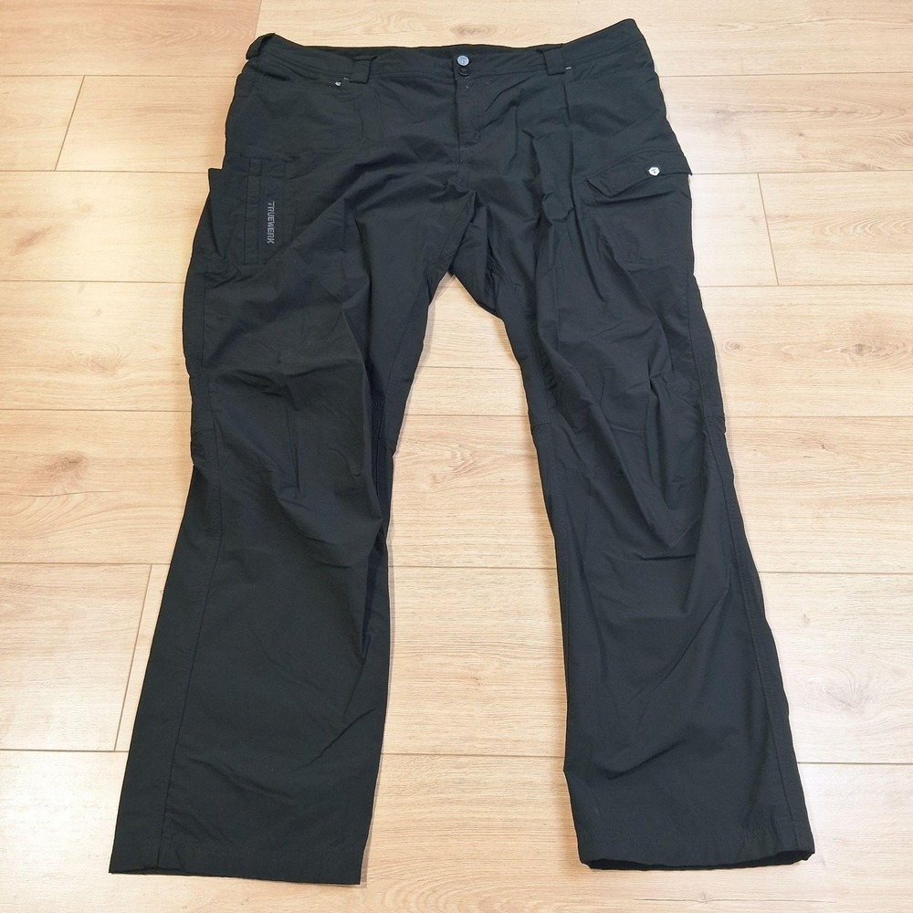 Truewerk T1 Werkpant Pants Mens 44x34 Black Cargo Stretch Workwear Outdoor